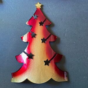 Curved Christmas Tree Handmade in Italy by I Vetri Di Nennella Studio